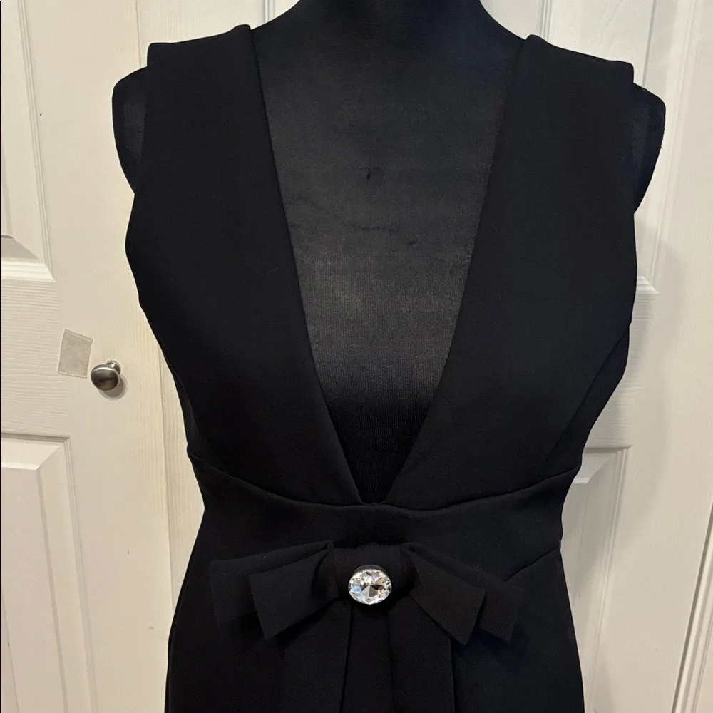 Zara Rhinestone Bow Mini Dress - Picture 3 of 11